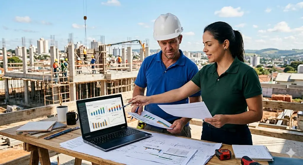 Relatórios financeiros para construção civil